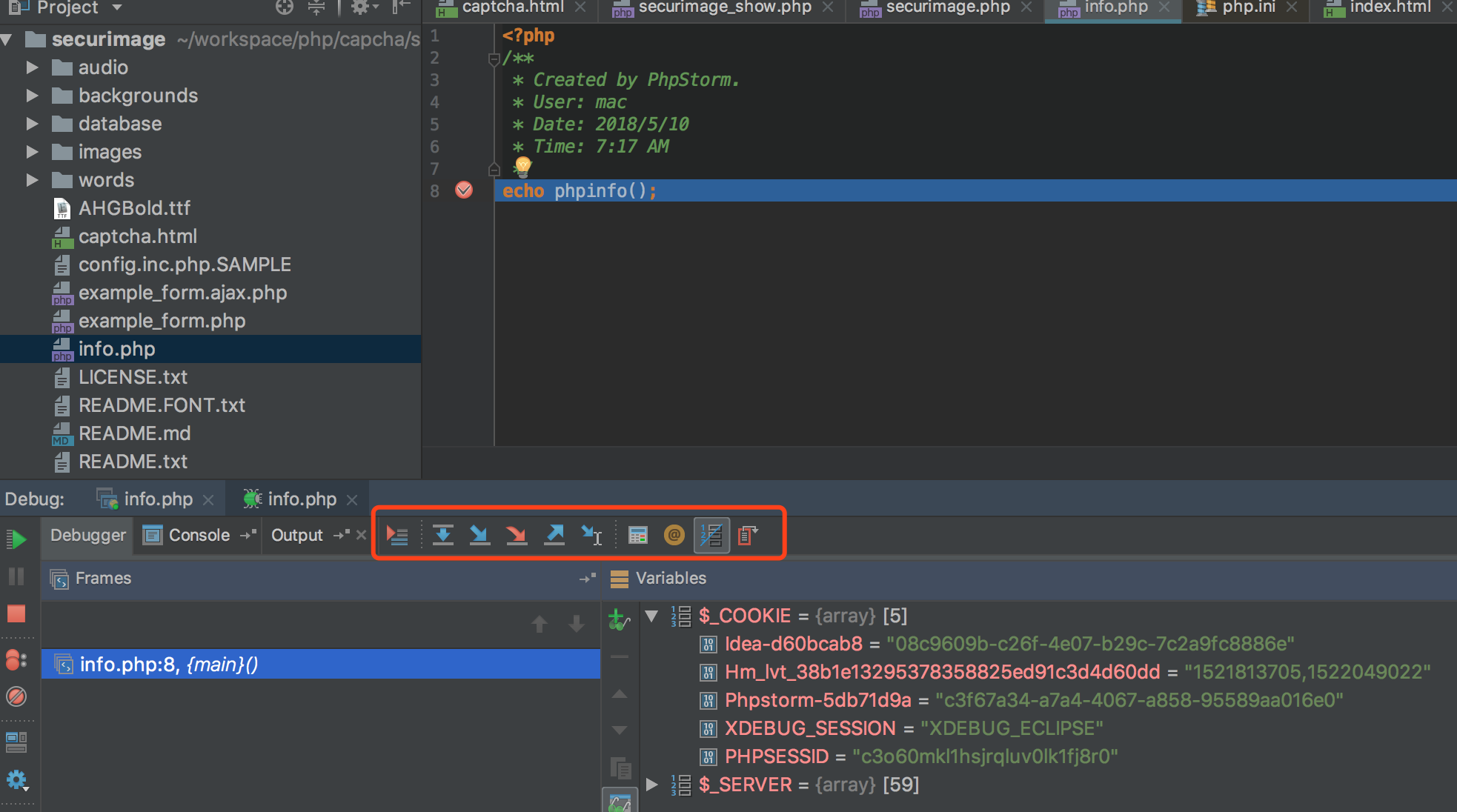 phpstorm - the debug begin.png